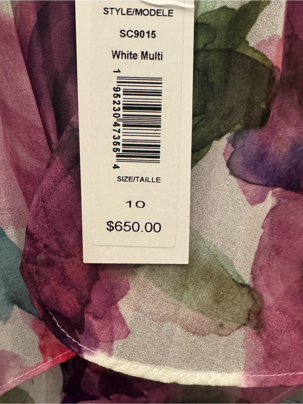 NEW Badgley Mischka Off Shoulder Floral Dress 10 Romantic Wedding Honeymoon Club - Picture 9 of 12